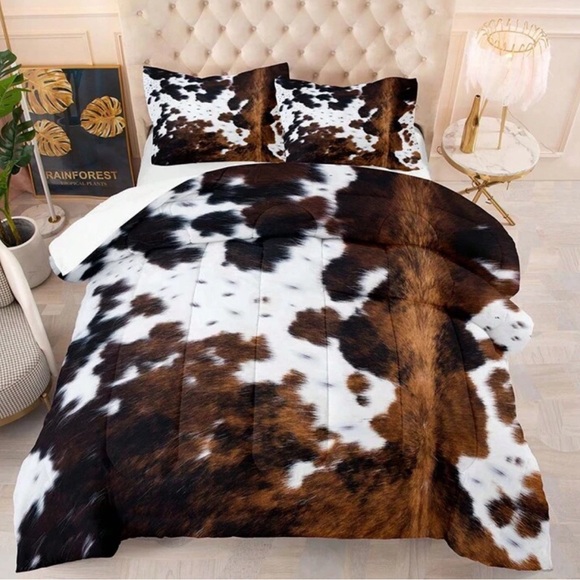 Cowhide Print Bedding - Picture 1 of 3